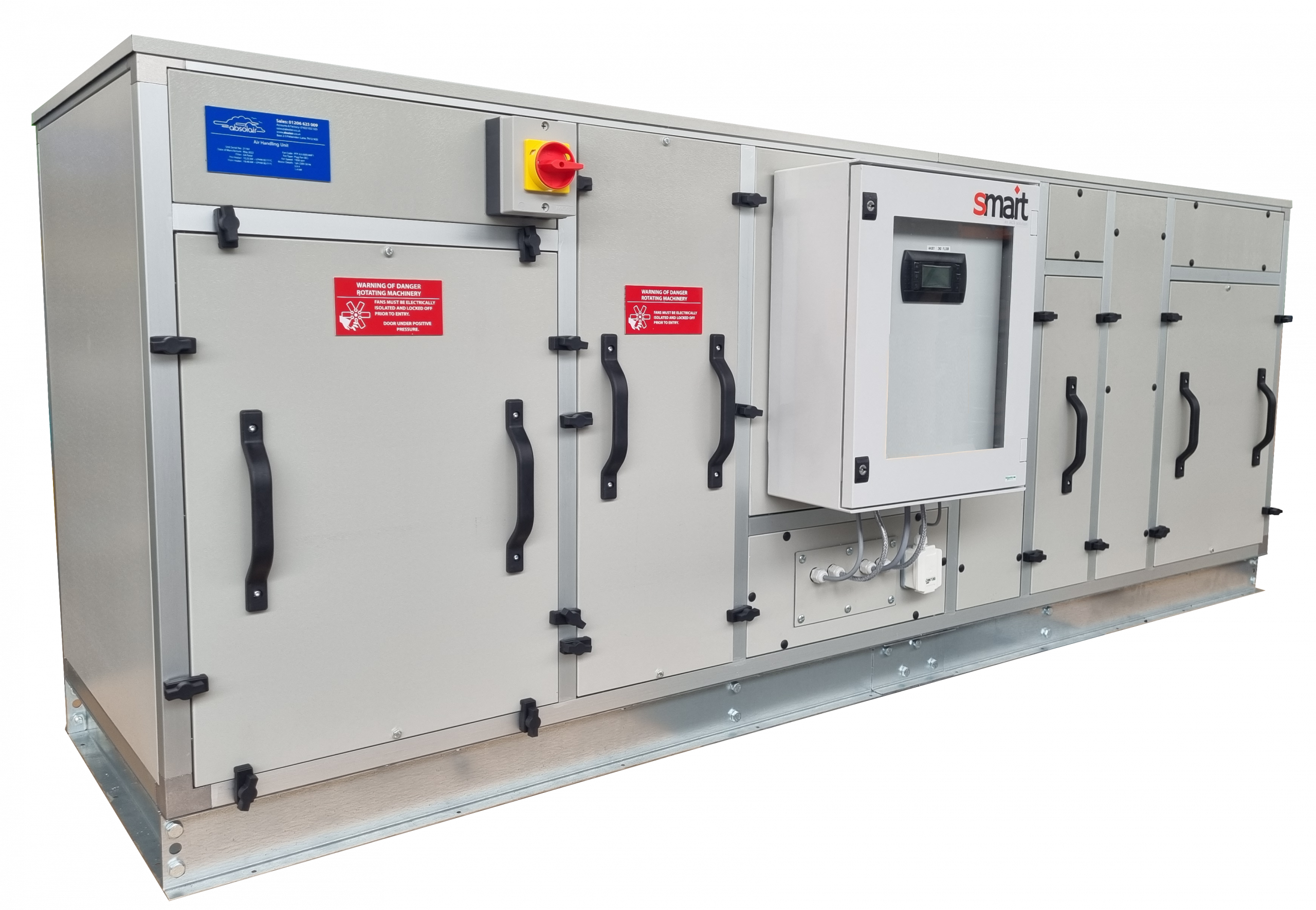 AHU with control panel